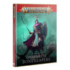Ossiarch Bonereapers Death Battletome from Warhammer Age of Sigmar, featuring skeletal undead army illustrations and lore.