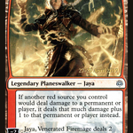 Jaya, Venerated Firemage (PRE-135S) - War of the Spark Promos Foil