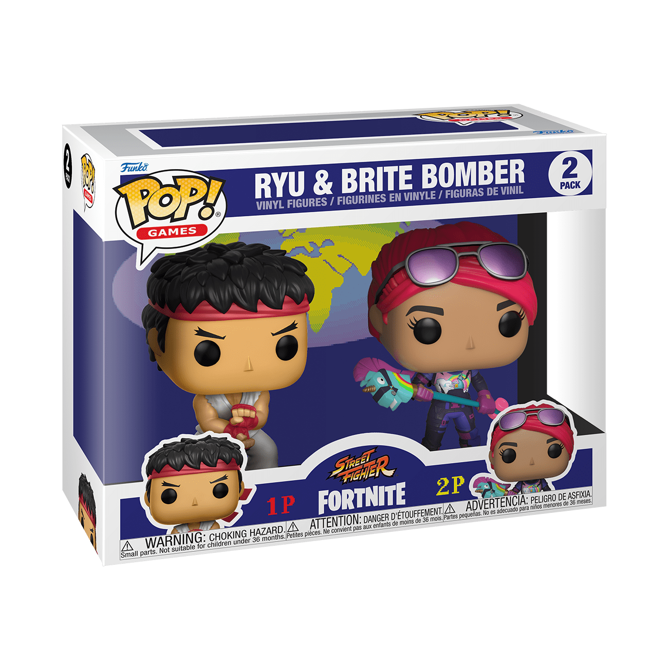 POP! Games: Fortnite 2PK Ryu & Brite Bomber by THE MIGHTY HOBBY SHOP