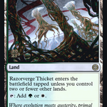 Razorverge Thicket (PRE-257S) - Phyrexia: All Will Be One Promos Foil