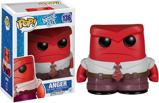 Anger #136 Funko Pop! Vinyl - Disney Pixar Inside Out Figure with Protector Case Bundle