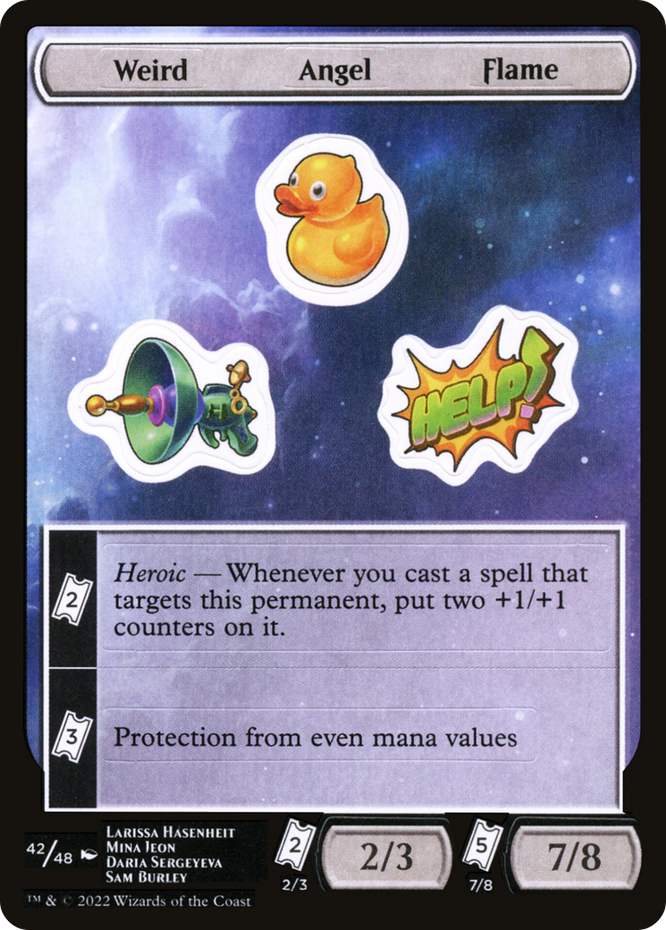 Weird Angel Flame (UNF-042) - Unfinity Sticker Sheets