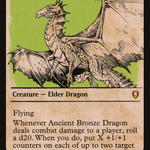 Ancient Bronze Dragon (CLB-406) - Commander Legends: Battle for Baldur's Gate: (Showcase)