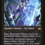 Rigo, Streetwise Mentor (SNC-394) - Streets of New Capenna: (Showcase) Foil