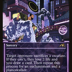 Invoke Despair (NEO-379) - Kamigawa: Neon Dynasty: (Showcase)