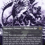 Karumonix, the Rat King (ONE-307) - Phyrexia: All Will Be One: (Showcase) (Borderless)