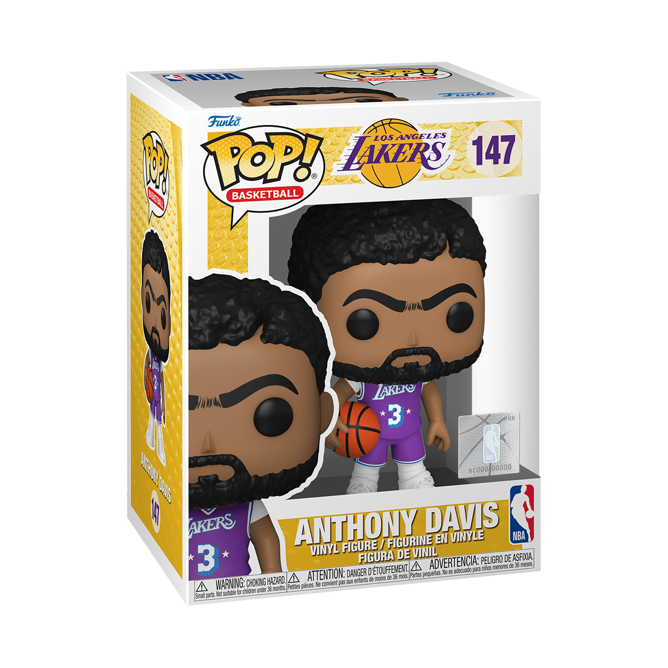NBA Lakers Anthony Davis (City Edition 2021) Pop! Vinyl Figure by THE MIGHTY HOBBY SHOP