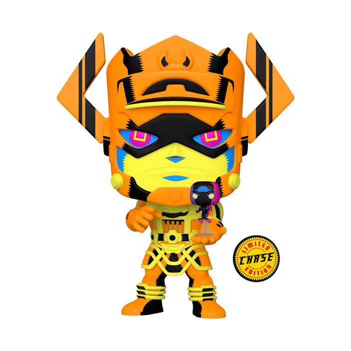 POP! JUMBO MARVEL: GALACTUS WITH SILVER SURFER BLACKLIGHT 10" PREVIEWS EXCLUSIVE