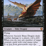 Ancient Brass Dragon (CLB-111) - Commander Legends: Battle for Baldur's Gate