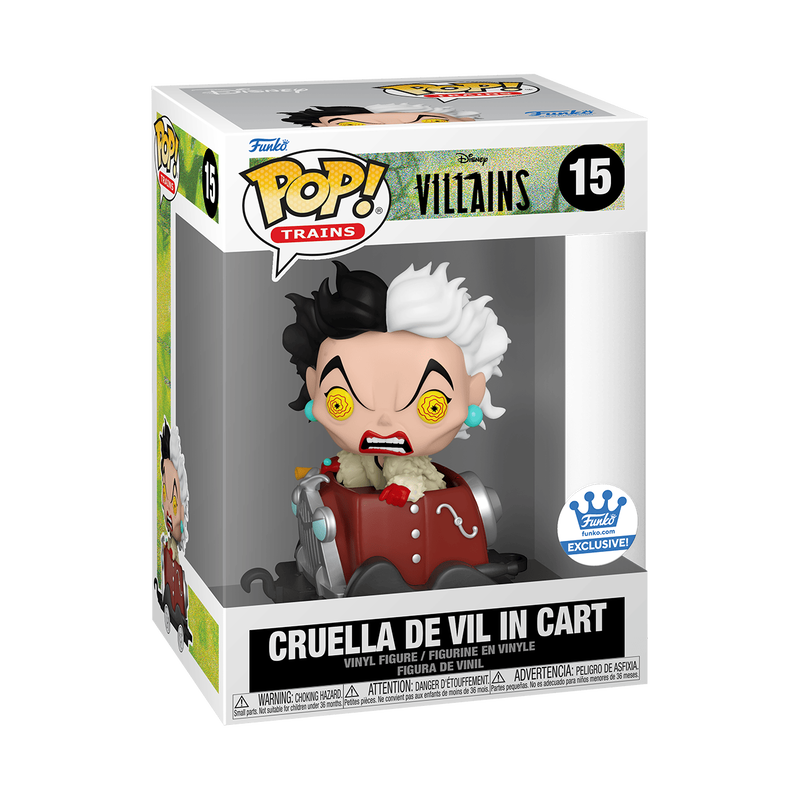 POP! Trains: Disney Villains - Cruella De Vil in Cart (Funko Exclusive)