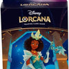 Disney Lorcana Tiana card sleeve featuring Tiana in a colorful, vibrant design for protecting trading cards.