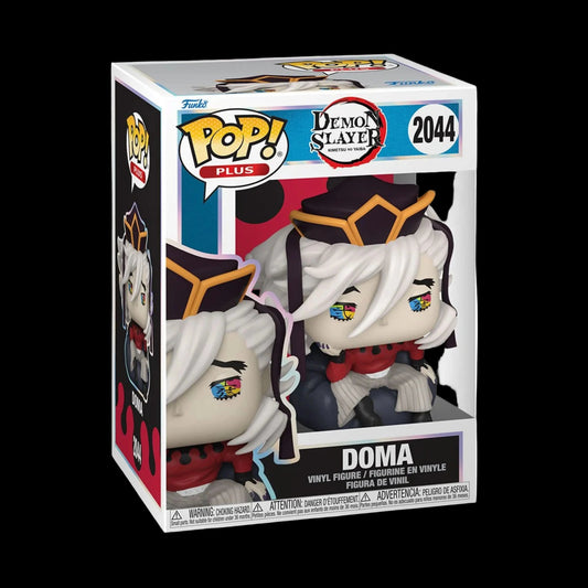 Funko Pop! vinyl figure packaging for Doma from Demon Slayer on a white background