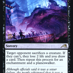 Invoke Despair (PRE-101S) - Kamigawa: Neon Dynasty Promos Foil