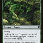 Lurking Green Dragon (CLB-239) - Commander Legends: Battle for Baldur's Gate