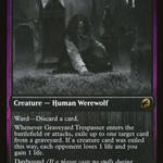 Graveyard Trespasser // Graveyard Glutton (DBL-104) - Innistrad: Double Feature: (Double Faced Transform)