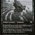 Foreboding Statue // Forsaken Thresher [Innistrad: Double Feature]