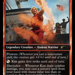 Aisha of Sparks and Smoke (SLD-430) - Secret Lair Drop / Ken, Burning Brawler