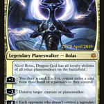 Nicol Bolas, Dragon-God (PRE-207S) - War of the Spark Promos Foil