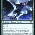 Doomskar Warrior (PRE-185S) - March of the Machine Promos Foil