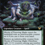 Myojin of Towering Might (NEC-068) - Neon Dynasty Commander: (Extended Art)