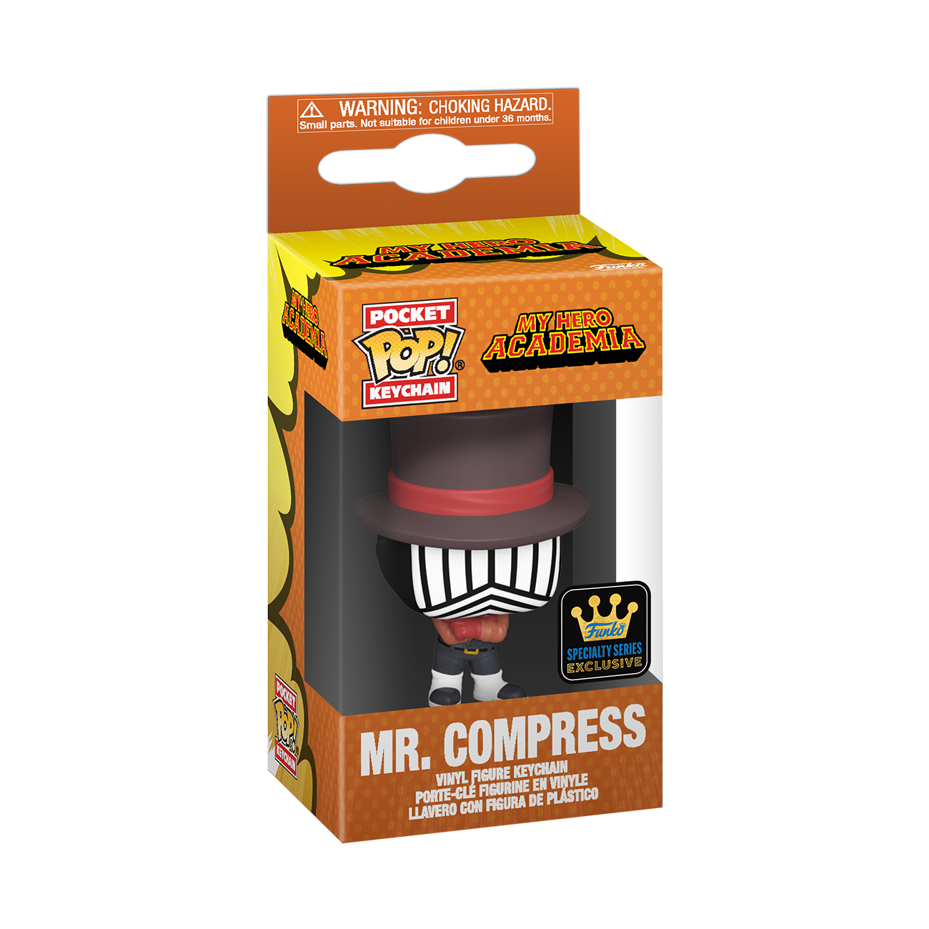 POP! Keychain: MHA - Mr. Compress (Hideout) (FS) by THE MIGHTY HOBBY SHOP