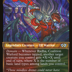Radha, Coalition Warlord (MUL-185) - Multiverse Legends: (Showcase) Foil