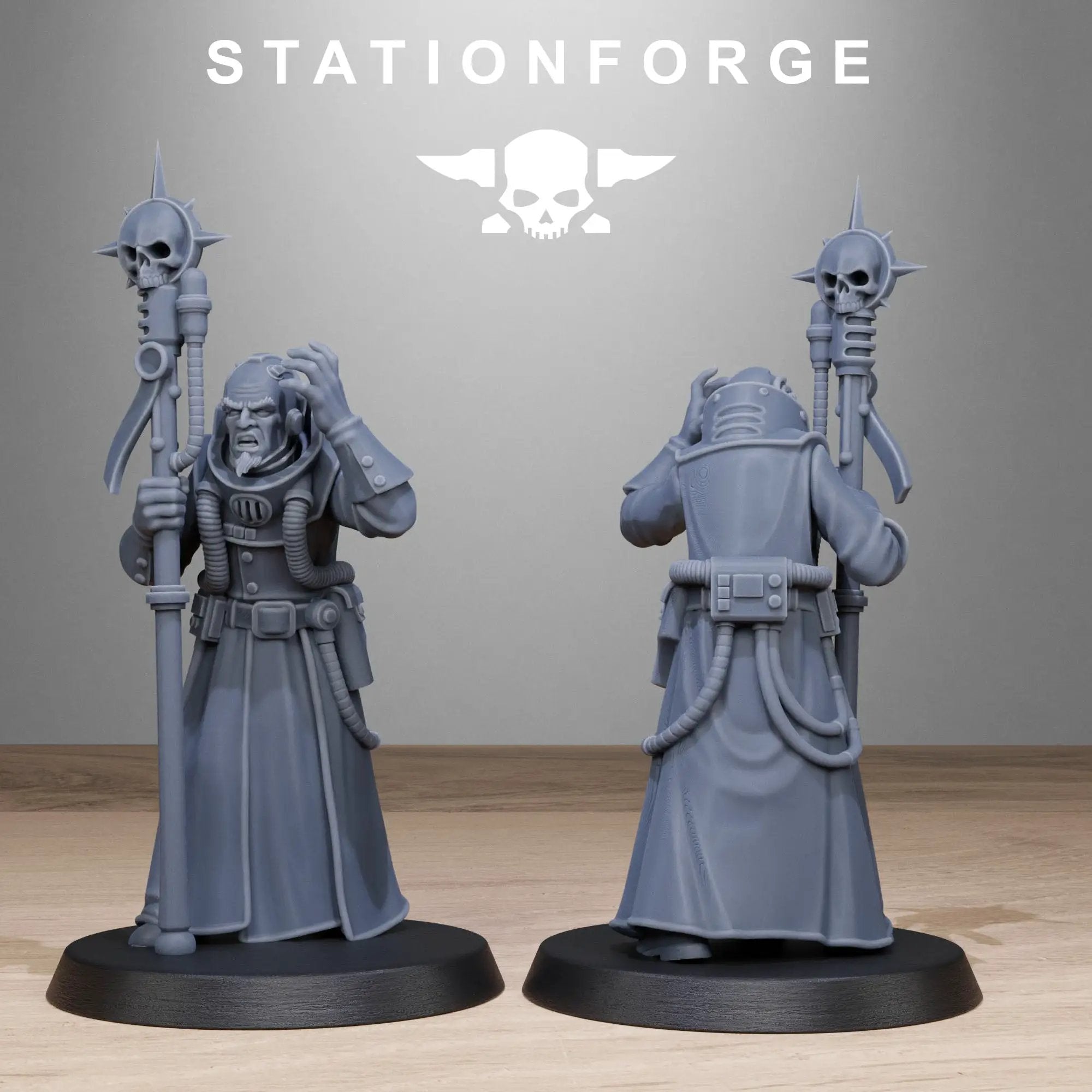 3D Printed GrimCorp Seers by StationForge Miniatures by Last Hope Miniatures