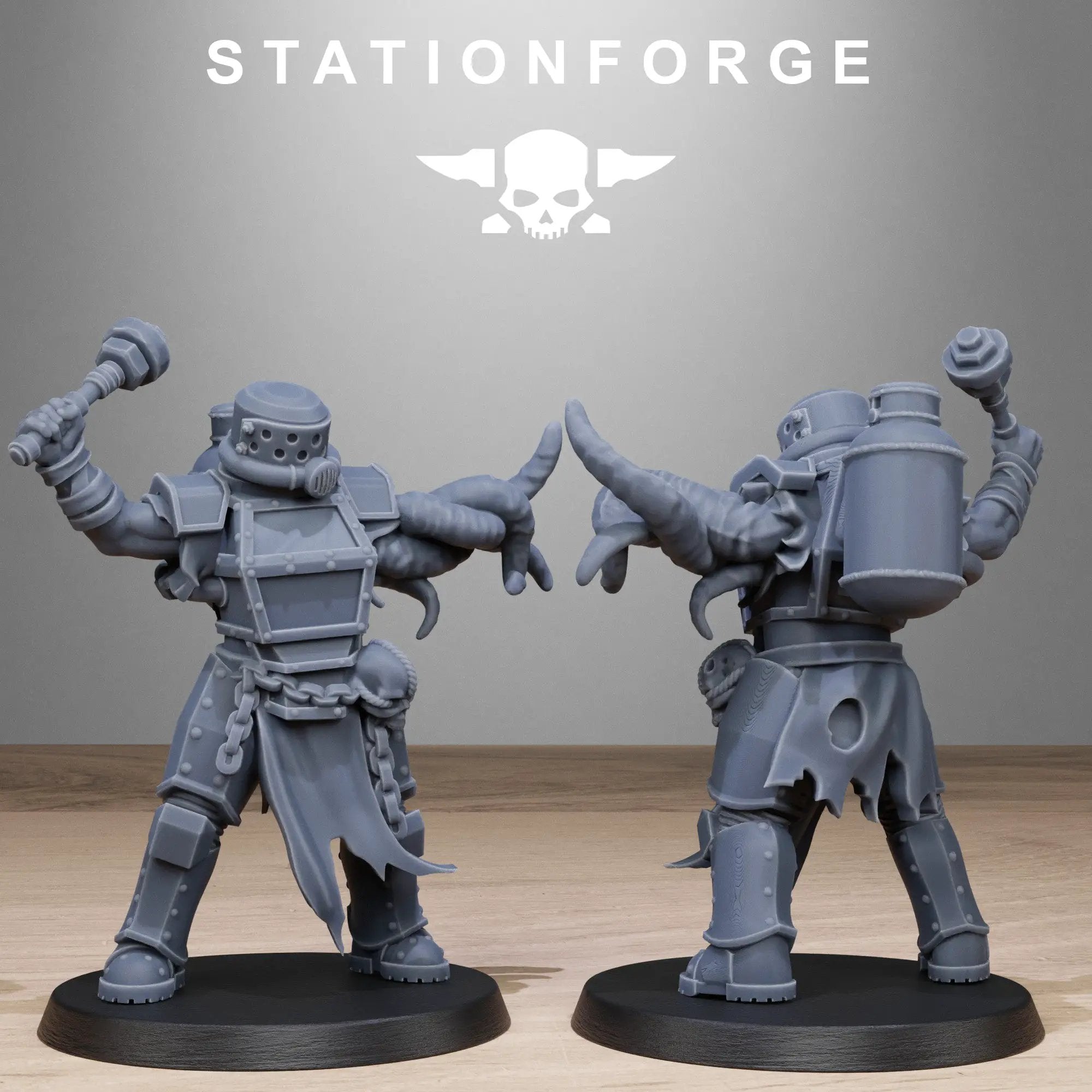 3D Printed Corrupted Guard Butchers by StationForge Miniatures by Last Hope Miniatures