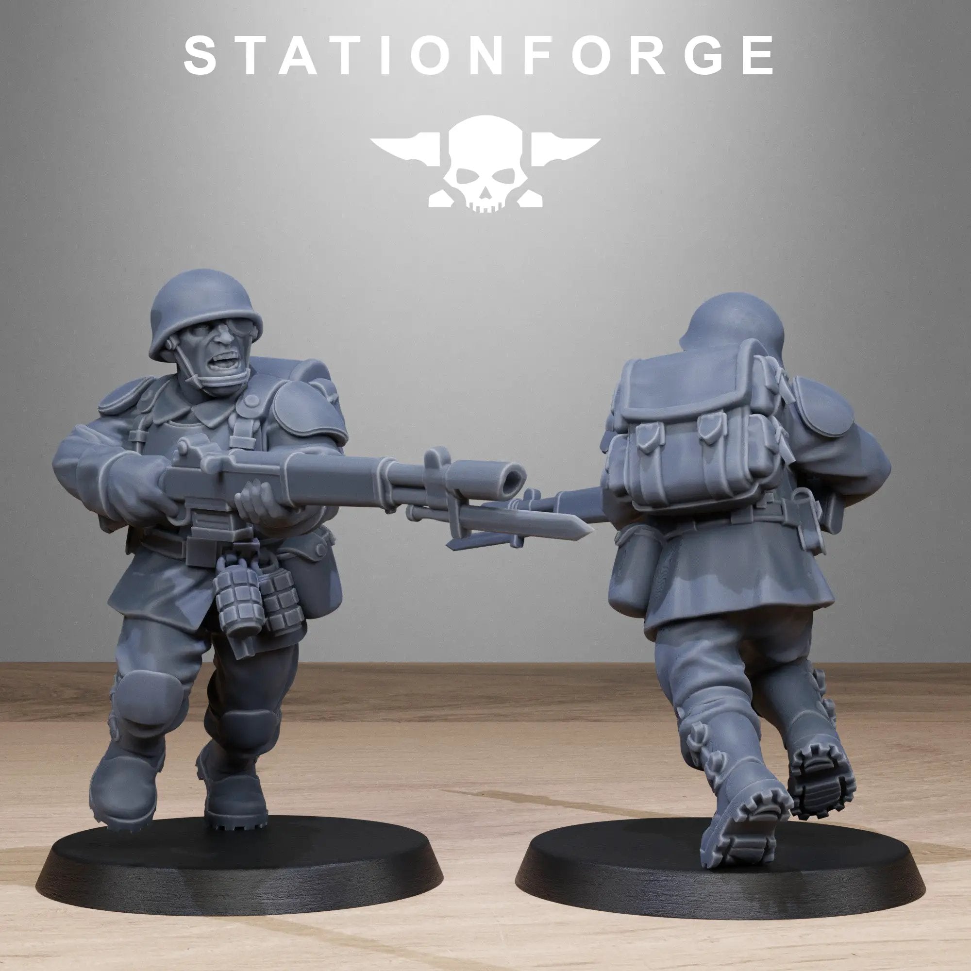 3D Printed FreeGuard Infantry by StationForge Miniatures by Last Hope Miniatures
