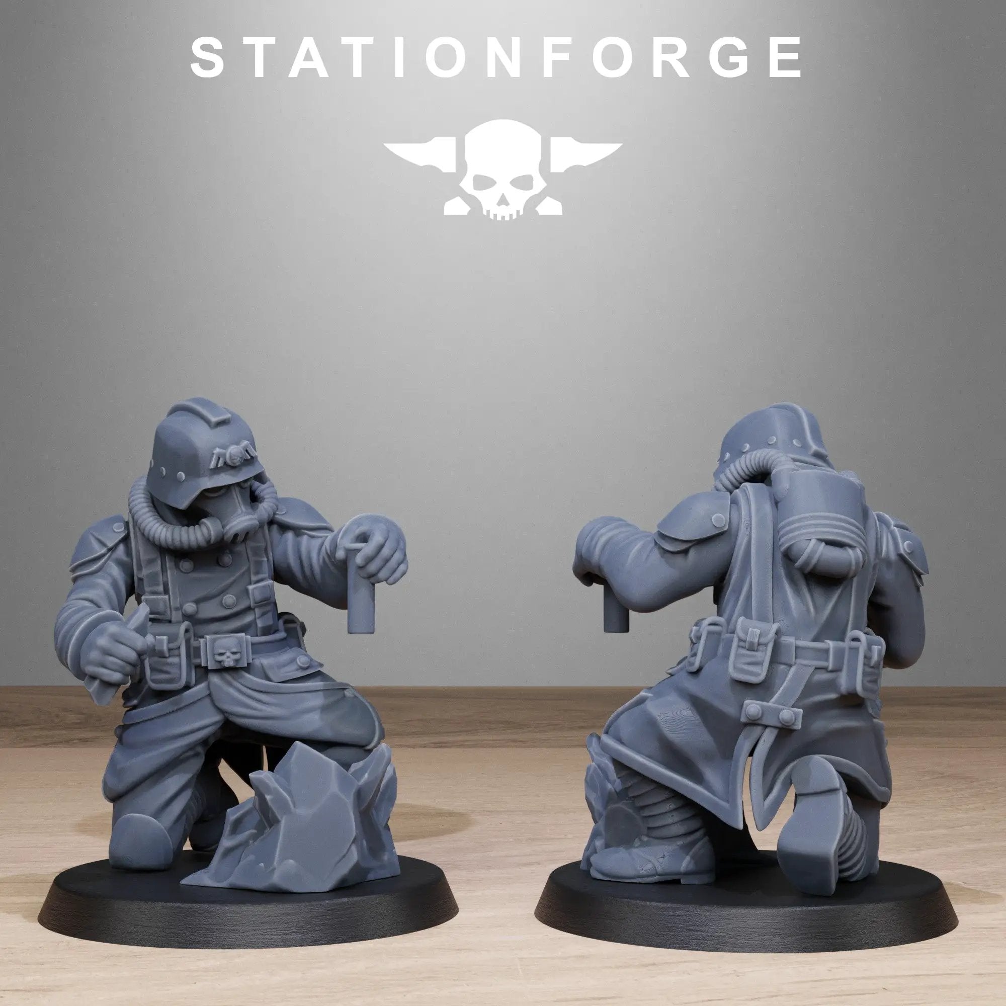 3D Printed Grimguard Radioactive Mutants by StationForge Miniatures by Last Hope Miniatures