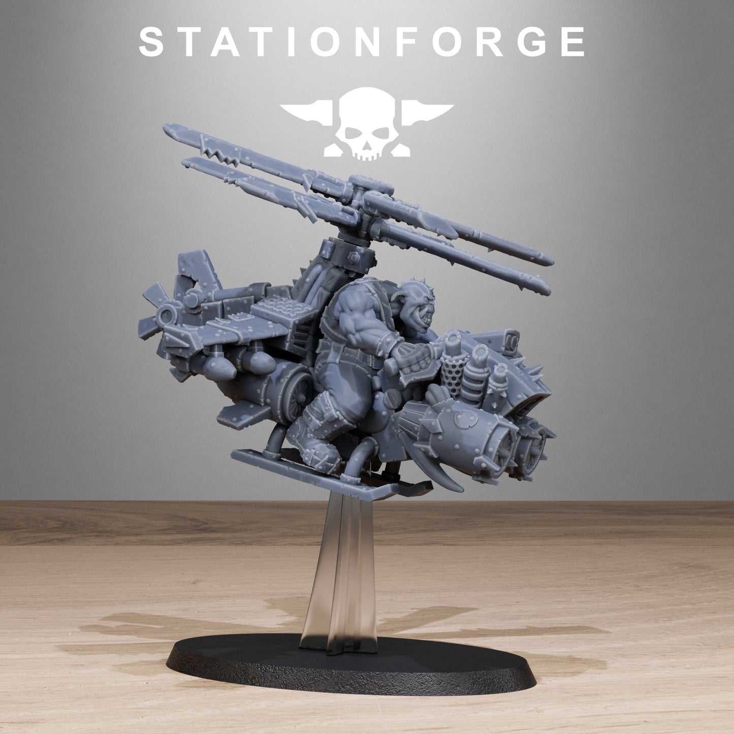 3D Printed Orkaz Kopters x3 by StationForge Miniatures