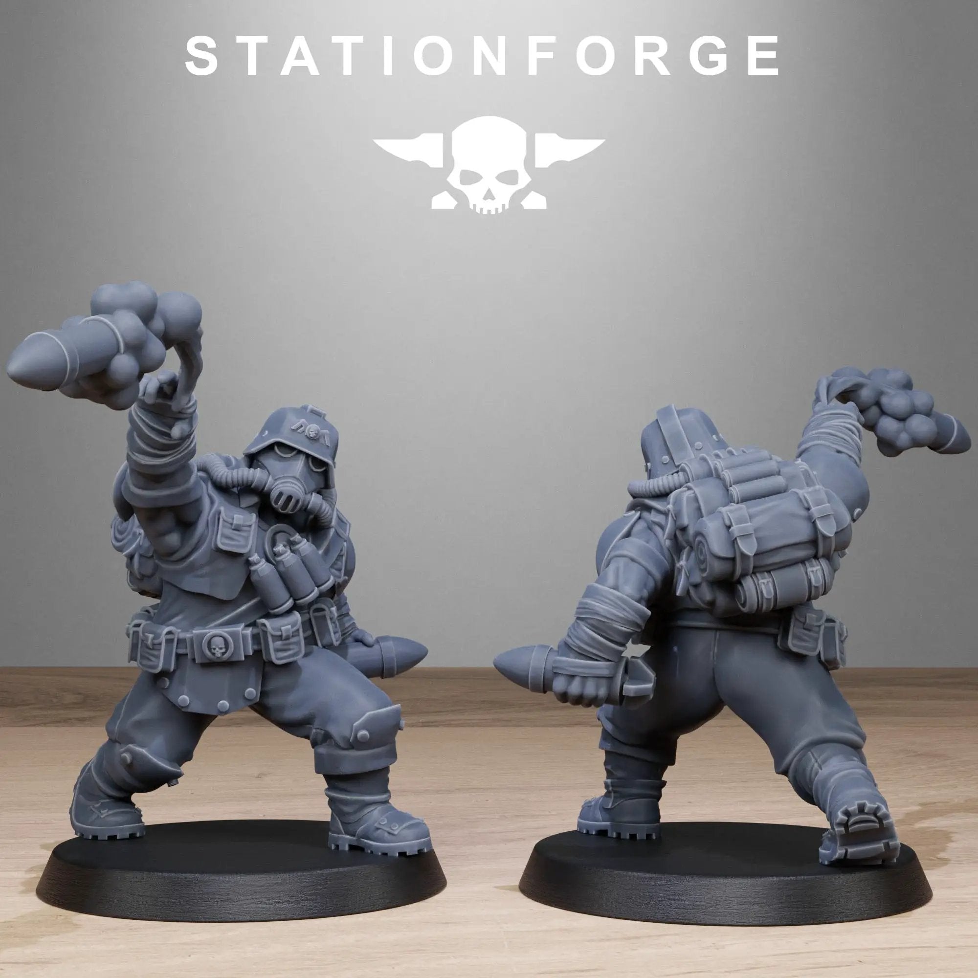 3D Printed GrimGuard Jungle Fighter Mutants x10 by StationForge Miniatures by Last Hope Miniatures