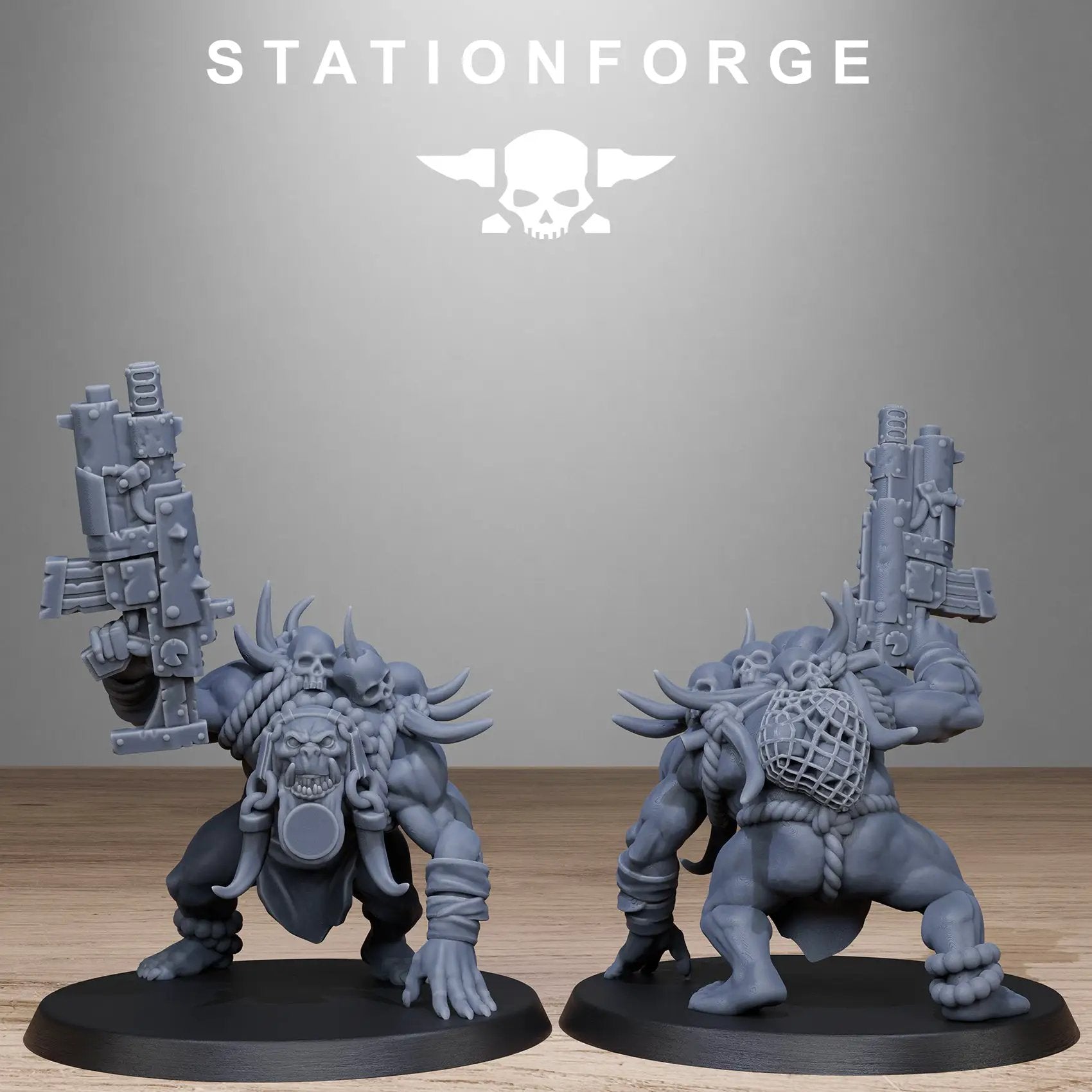 3D Printed Orkaz Tribal Infantry by StationForge Miniatures by Last Hope Miniatures