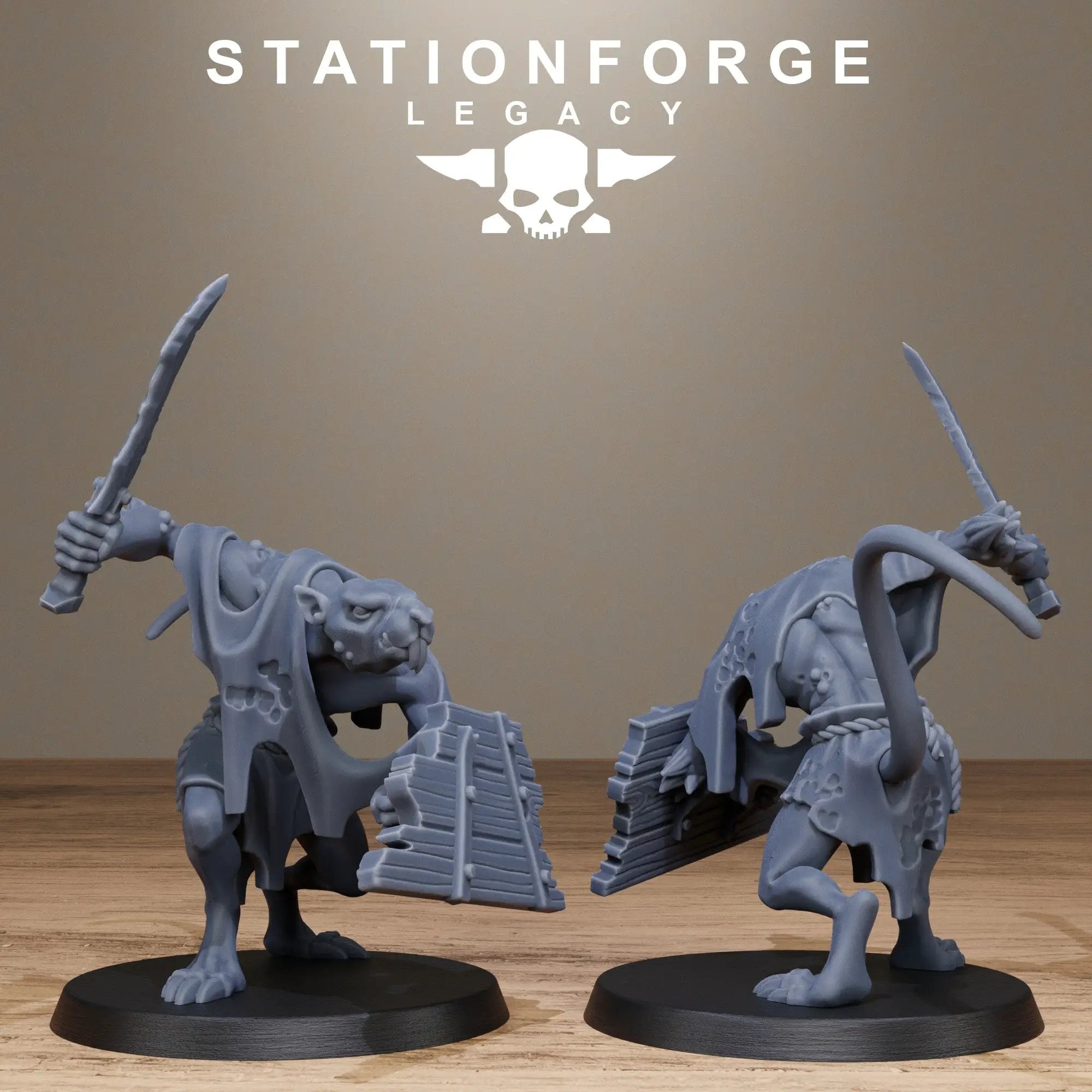 3D Printed Rotfang Melee Infantry by Stationforge Legacy Miniatures by Last Hope Miniatures