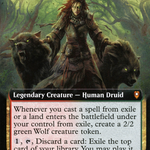 Faldorn, Dread Wolf Herald (CLB-641) - Commander Legends: Battle for Baldur's Gate: (Extended Art)