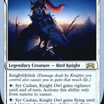 Syr Cadian, Knight Owl (LIST-009) - The List (Unfinity Foil Edition) Foil