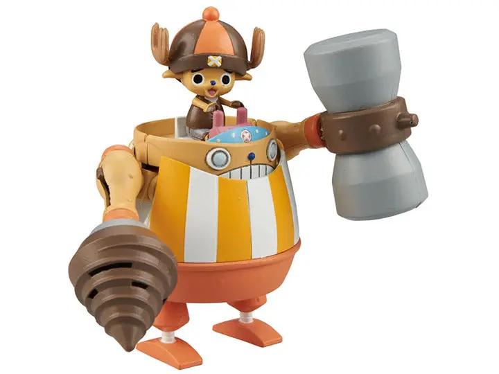 One Piece Chopper Robo Super 04 Kung Fu Tracer action figure from THE MIGHTY HOBBY SHOP, showing Chopper in kung fu stance with detailed features.
