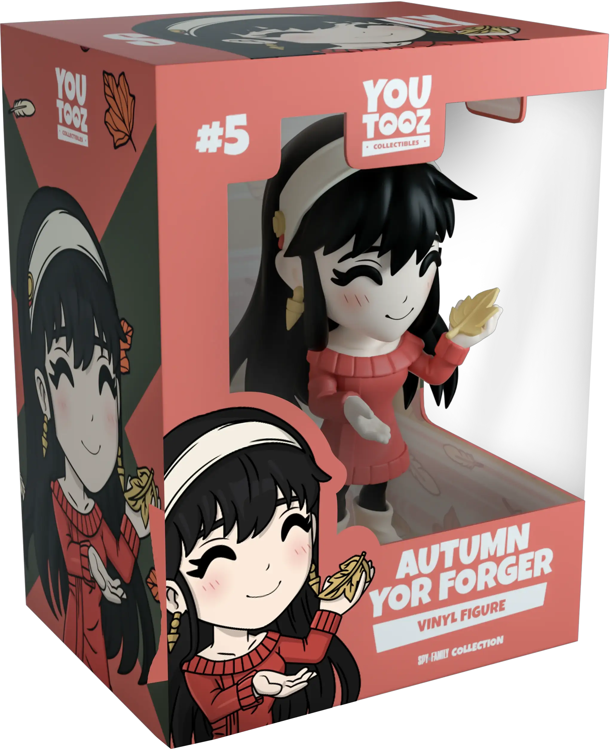 Youtooz Spy x Family Autumn Yor Forger collectible figure with detailed costume and expressive face, front view.