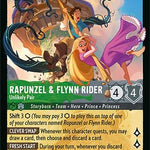 Rapunzel & Flynn Rider - Unlikely Pair (100/204) - Attack of the Vine Cold Foil
