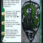 Jugan Defends the Temple // Remnant of the Rising Star (PRE-194S) - Kamigawa: Neon Dynasty Promos: (fandfc, enchantment) Foil