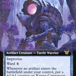 Kappa Cannoneer (NEC-050) - Neon Dynasty Commander: (Extended Art)