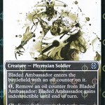 Bladed Ambassador (ONE-417) - Phyrexia: All Will Be One: (Showcase) Foil