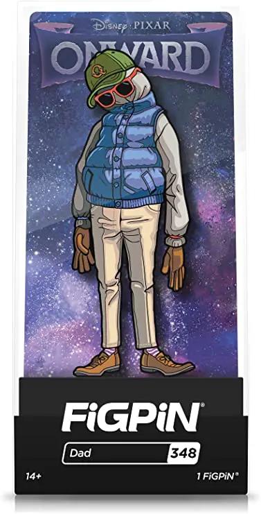 Figpin Onward Dad collectible pin by THE MIGHTY HOBBY SHOP, featuring a detailed character design on a secure display pin.