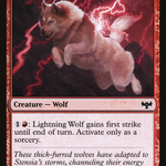 Lightning Wolf (VOW-168) - Innistrad: Crimson Vow