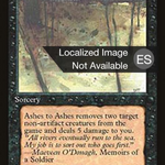 Ashes to Ashes (4BB-119) - Fourth Edition Foreign Black Border