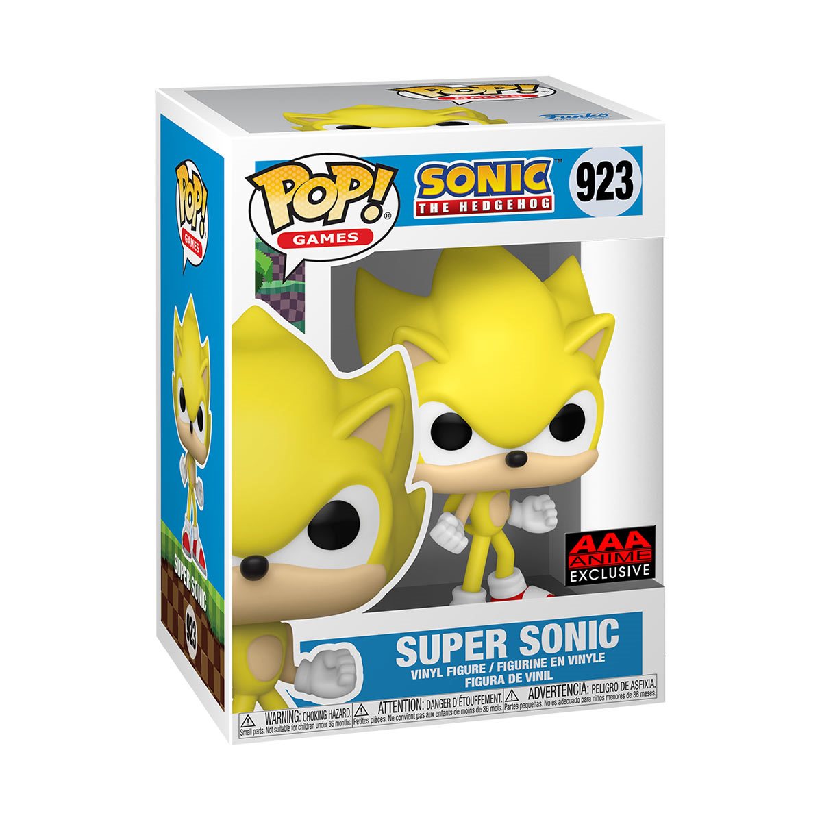 (PRE-ORDER) POP! Sonic the Hedgehog -  Super Sonic #923 AAA Anime Exclusive