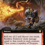 Reckless Endeavor (AFC-302) - Forgotten Realms Commander: (Extended Art)