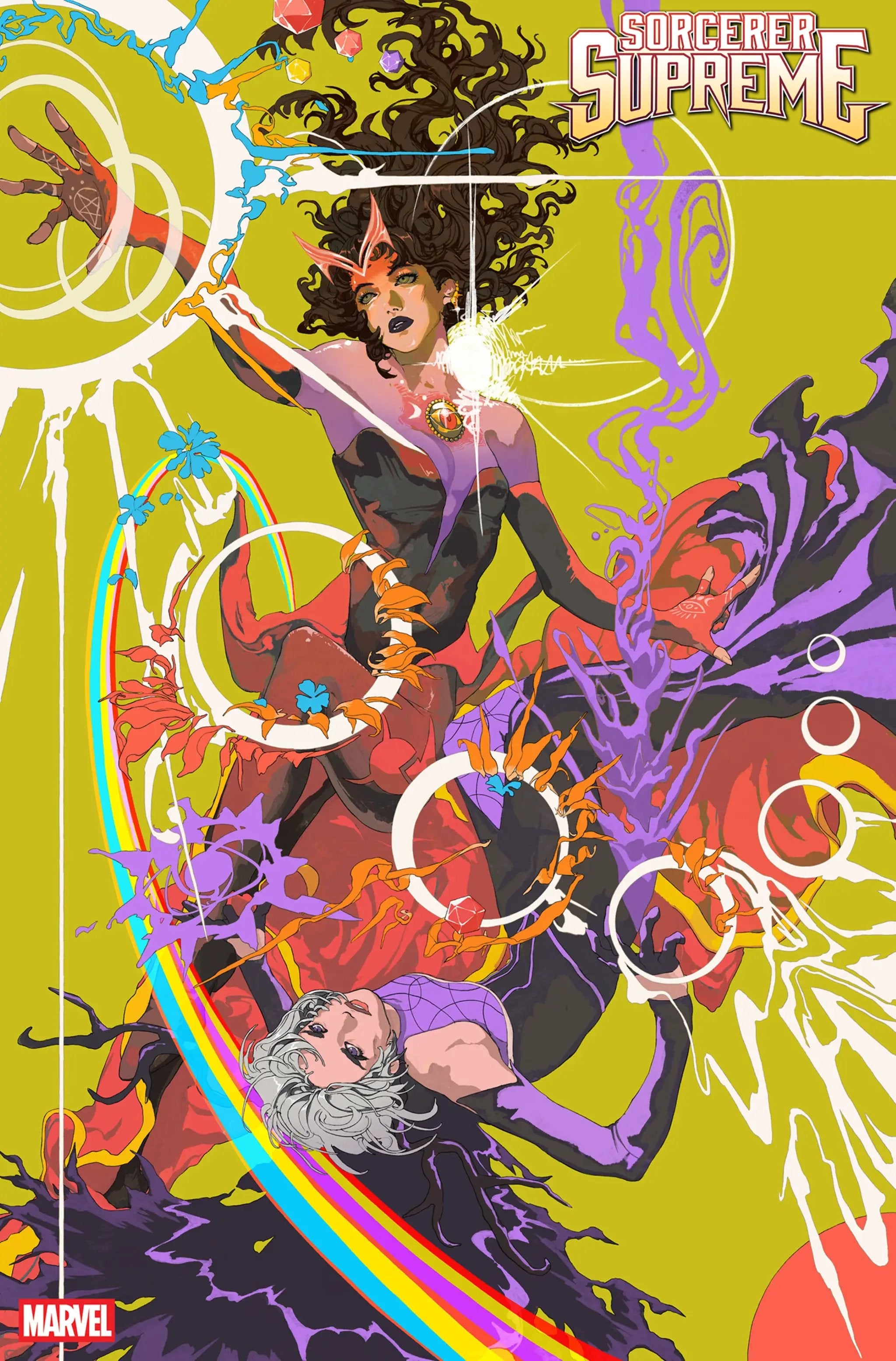 Comic book cover of Sorcerer Supreme #5 Mingyi Gan variant, featuring vibrant superhero artwork from Penguin Random House.