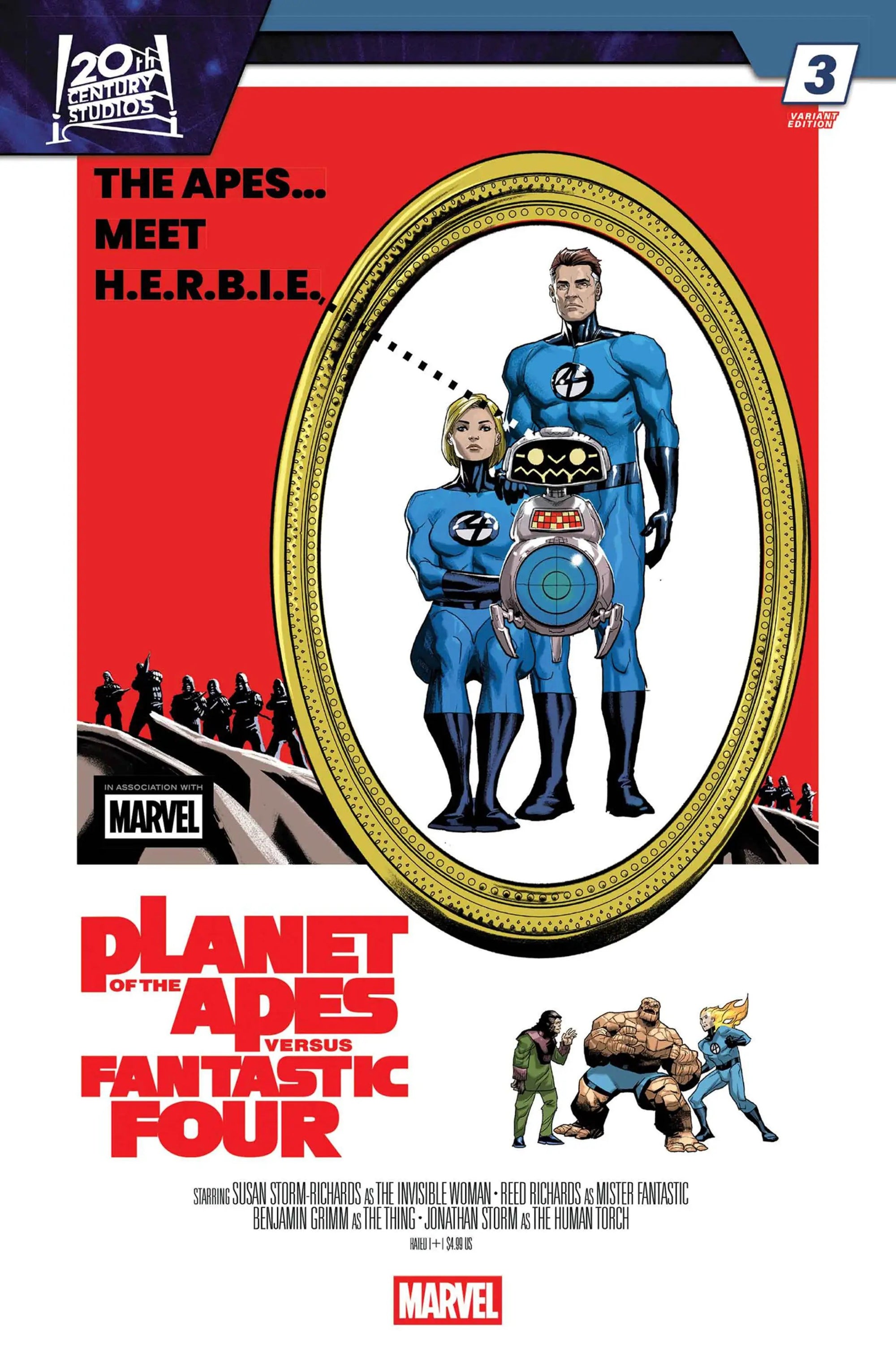PLANET OF THE APES VS. FANTASTIC FOUR #3 by Penguin Random House