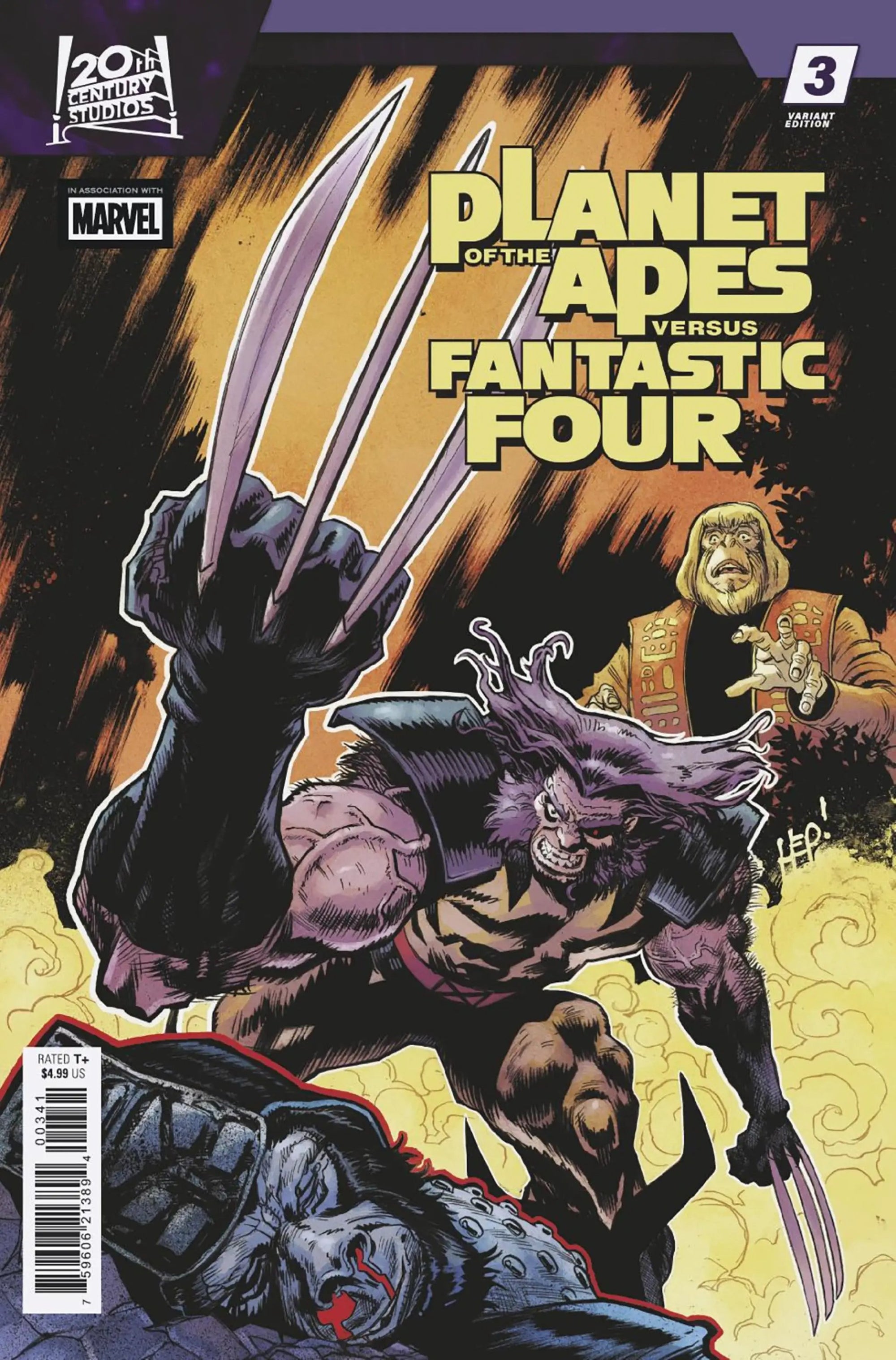 PLANET OF THE APES VS. FANTASTIC FOUR #3 by Penguin Random House
